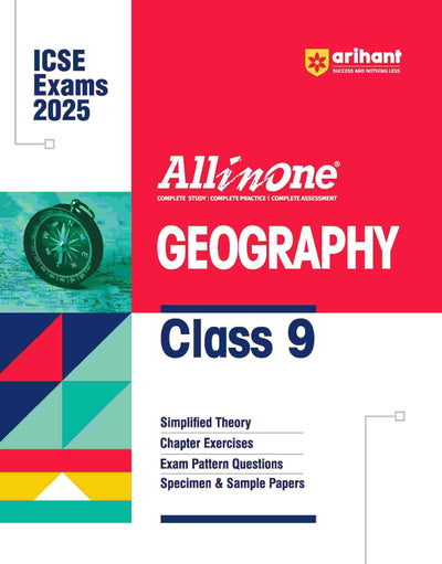 All In One GEOGRAPHY Class 9th Based On Latest NCERT For ICSE Exams 2025 | Mind map in each chapter | Clear & Concise Theory | Intext & Chapter Exercises | Sample Question Papers