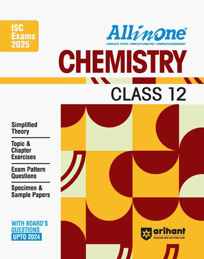  All in one Chemistry Class 12th Based On Latest NCERT For ISC Exams 2025 | Mind map in each chapter | Clear & Concise Theory | Intext & Chapter Exercises | Sample Question Papers