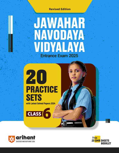 Jawahar Navodaya Vidyalaya Entrnace Exam 2025 20 Practice Setsfor class 6