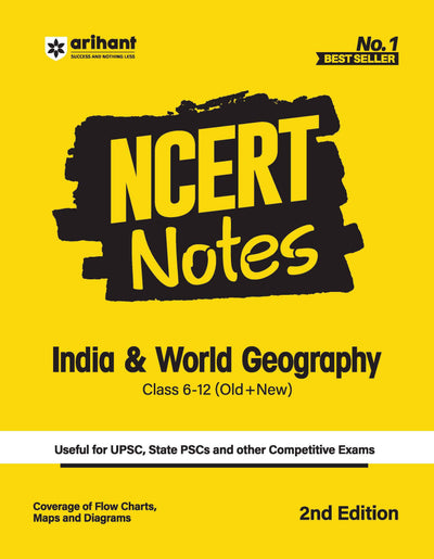 Combo of NCERT Notes &MCQs (Class 6-12) | General Sci., In. & World Geo, In. Economy, In. History, In. polity, W. Histroy, Environment, Biodiversity & Diaster Management,Society, Social Justice & Internal Security | With Free Static GK | English Medium