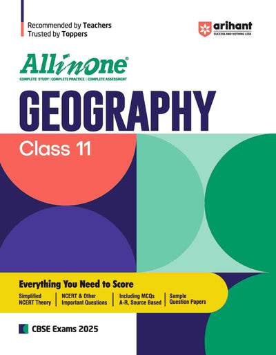 All In One Geography Class 11thBased On Latest NCERT For CBSE Exams 2025 | Mind map in each chapter | Clear & Concise Theory | Intext & Chapter Exercises | Sample Question Papers