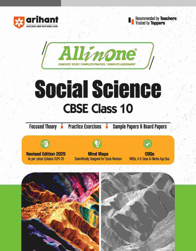 All In One Social Science CBSE Class 10thBased On Latest NCERT For CBSE Exams 2025 | Mind map in each chapter | Clear & Concise Theory | Intext & Chapter Exercises | Sample Question Papers