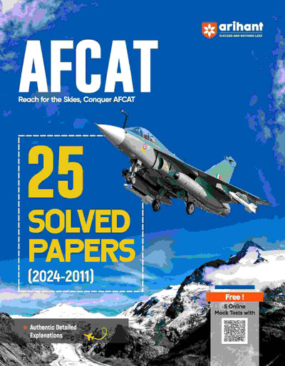 (AFCAT 25 Solved Papers 2024-2011)