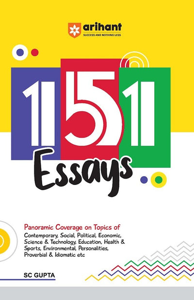 151 Essays: Comprehensive collection covering diverse topics with latest data, quotations for effective writing. Perfect for students and enthusiasts