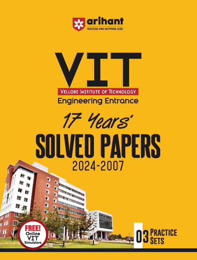 VIT (Vellore Institute of Technology)Engineering Entrance 17year's Solved Papers 2024 - 2007