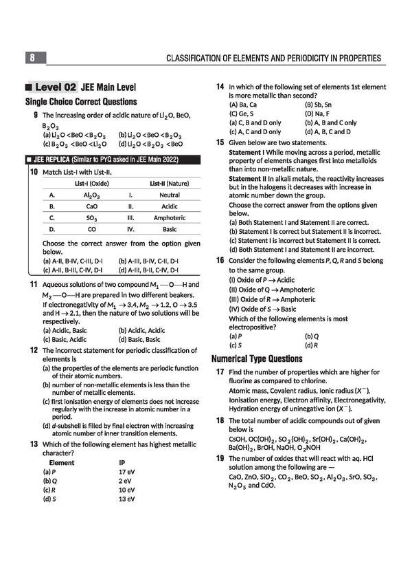 Navigator Series JEE Main & Advanced 2027 – Inorganic Chemistry | 2000+ Problems | Classification of Elements, Periodicity, s-Block, p-Block, d-Block, Coordination Compounds | Practice with PYQs