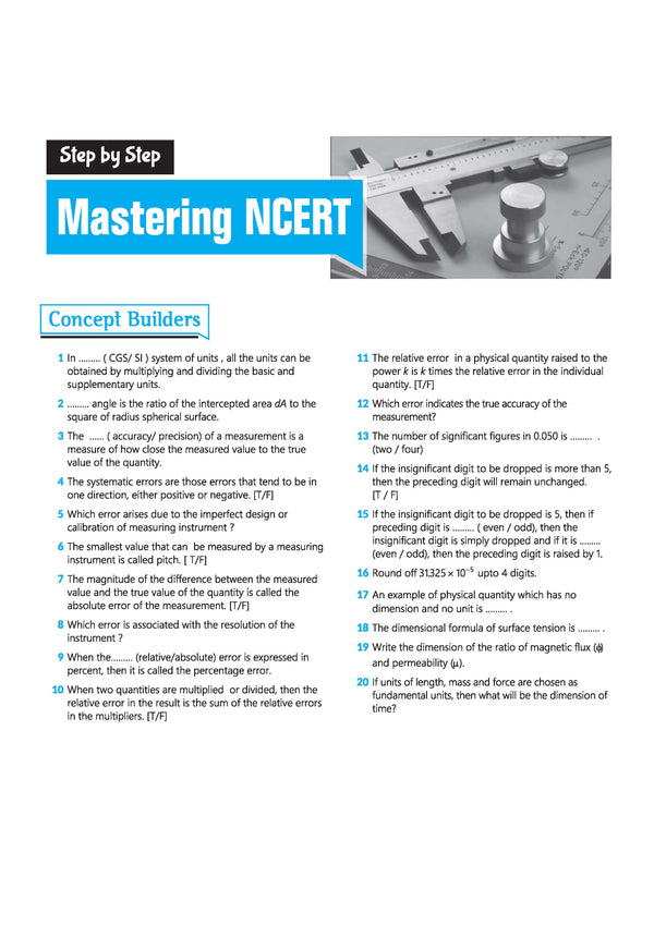 Master the NCERT Physics Class 11 | For NET, JEE & CUET 2026-27 | Line by Line MCQs from Latest NCERT Book | NCERT-Based 2K+ MCQs, AI-Based Misconception Zone | FREE Online Support | Revised Edition 2027
