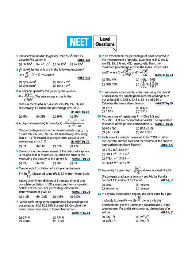 Master the NCERT Physics Class 11 | For NET, JEE & CUET 2026-27 | Line by Line MCQs from Latest NCERT Book | NCERT-Based 2K+ MCQs, AI-Based Misconception Zone | FREE Online Support | Revised Edition 2027
