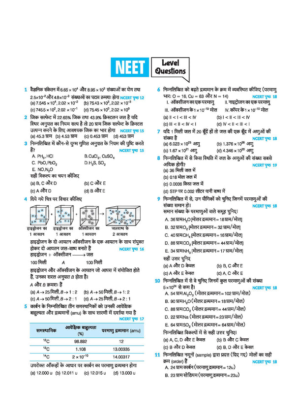 Master the NCERT Rasayan Vigyan (Chemistry) Class 11 | For NET, JEE & CUET 2026-27 | Line by Line MCQs from Latest NCERT Book | NCERT-Based 2K+ MCQs, AI-Based Misconception Zone | Revised Edition 2027