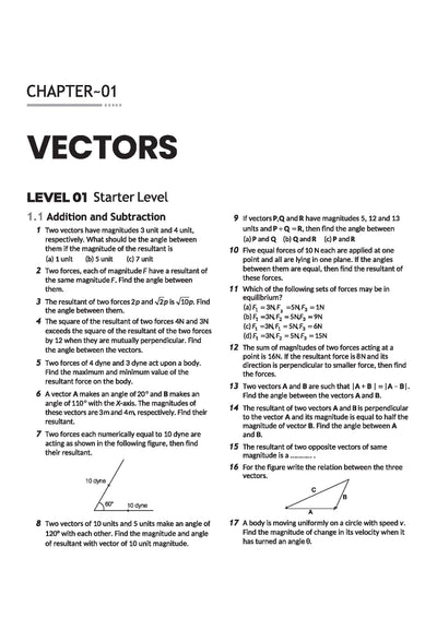 Navigator Series JEE Main & Advanced 2027– Mechanics I | 3000+ Problems | Vectors, Calculus, NLM, Projectile, Work & Energy, Circular Motion | 3-Level Exercises with PYQs