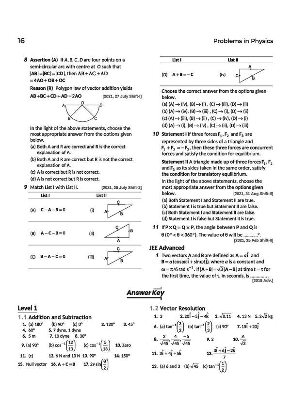Navigator Series JEE Main & Advanced 2027– Mechanics I | 3000+ Problems | Vectors, Calculus, NLM, Projectile, Work & Energy, Circular Motion | 3-Level Exercises with PYQs