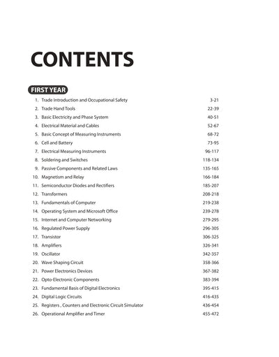 NSQF (Level 5) Electronics Mechanic and Consumer Electronics Theory (I & II Year) | English