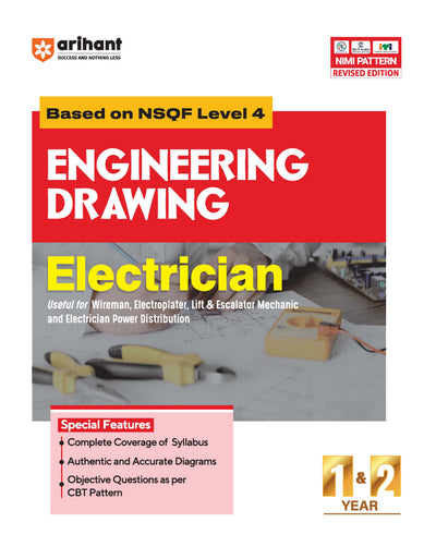 NSQF (Level 4) Engineering Drawing : Electrician| 1st & 2nd Year ITI Students | Bharat Skills CBT & NIMI Pattern Based | Completely Revised Latest Syllabus Edition | Step-by-Step Theory with Diagrams