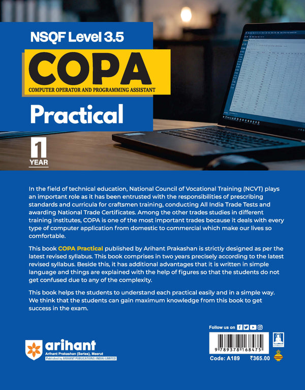 NSQF (Level 3.5) COPA Practical | 1st Year ITI Students | Bharat Skills CBT & NIMI Pattern Based | Completely Revised Edition | Step-by-Step Practical with Diagrams