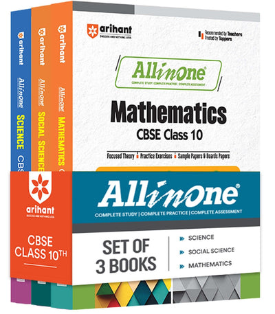 All In One Mathematics, Social Science, Science, Class 10th Based On Latest NCERT For CBSE Exams 2025