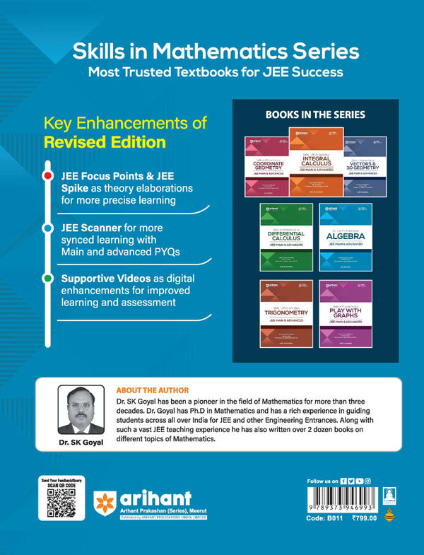 Skills in Mathematics Algebra for JEE Main & Advanced 2026 | Theory, Practice Milestones & PYQ Scanners | Ideal for IIT JEE Aspirants by Dr. SK Goyal
