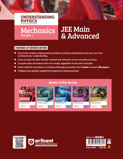 Understanding Physics Mechanics Volume 1 JEE 2027 book cover