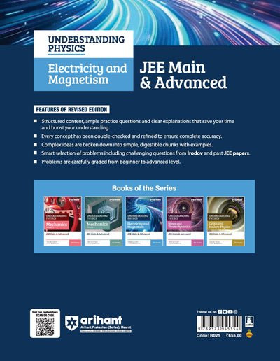 Understanding Physics Electricity and Magnetism JEE 2027 book cover