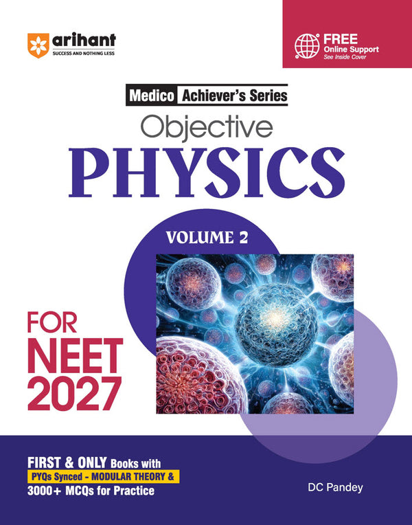 Combo of Objective Physics, Chemistry & Biology Vol. 1 & Vol. 2 | Medico Achiever’s Series | 3000+ MCQs with PYQs Synced Modular Theory | With Free CONCEPTS MAPS TOOL KIT PHYSICS | English Medium