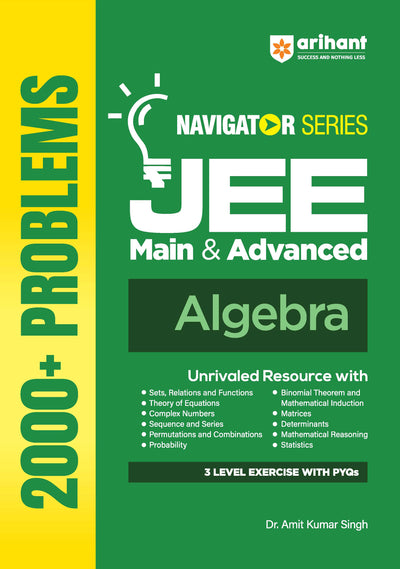 Navigator Algebra JEE 2027 book cover