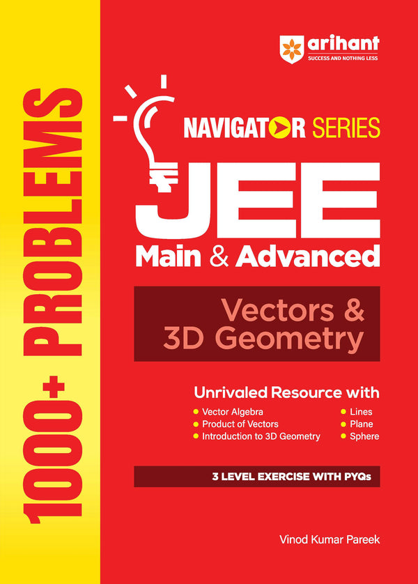 Navigator Vectors 3D Geometry JEE 2027 book cover