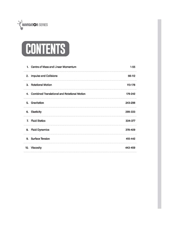 Navigator Mechanics II table of contents