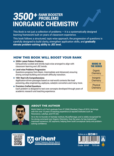 Inorganic Chemistry for JEE Main & Advanced 2027 | 3500+ Rank Booster Problems | Level-Wise Problem Progression, Real Exam-Level Questions, Concept & Application-Based Practice | From Concept Clarity to Rank Mastery
