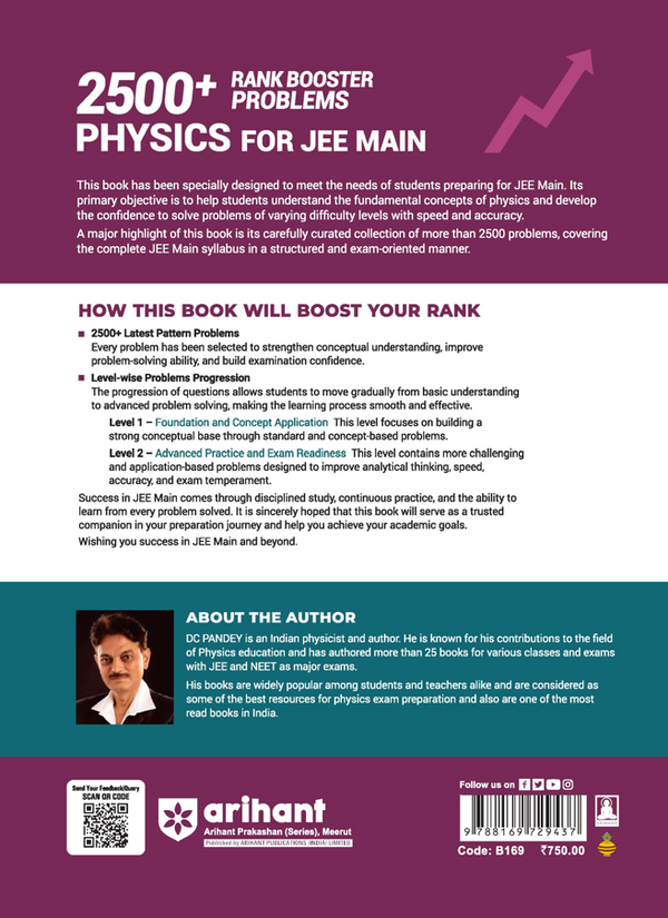 Physics for JEE Main 2027 | 2500+ Rank Booster Problems | Level-Wise Problem Progression, Real Exam-Level Questions, Concept & Application-Based Practice | From Concept Clarity to Rank Mastery