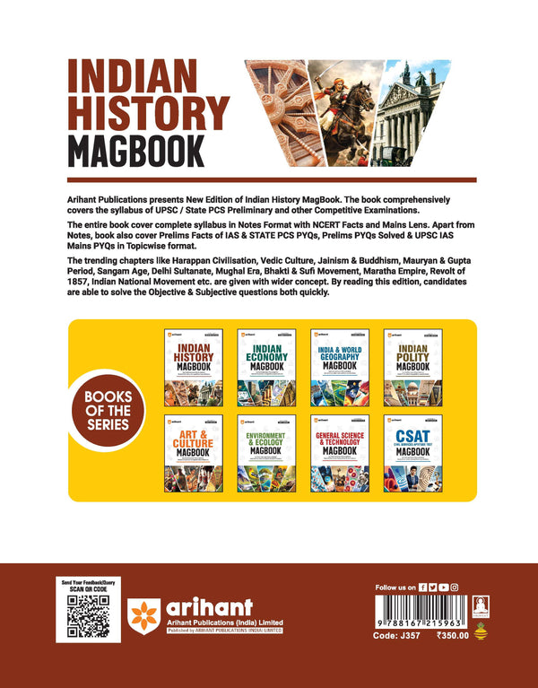 Indian History Magbook | Completely Revised 4th Edition| For UPSC IAS Civil Services Prelims & Mains, State PCS & Other Competitive Examinations | English Medium