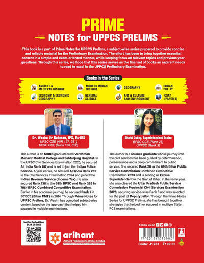 Prime Notes UPPSC Prelims Modern Indian History | Covers Uttar Pradesh Specific Topics) | PYQ-Based Crisp Notes for Quick Revision | Complete Syllabus Coverage for UPSC Prelims