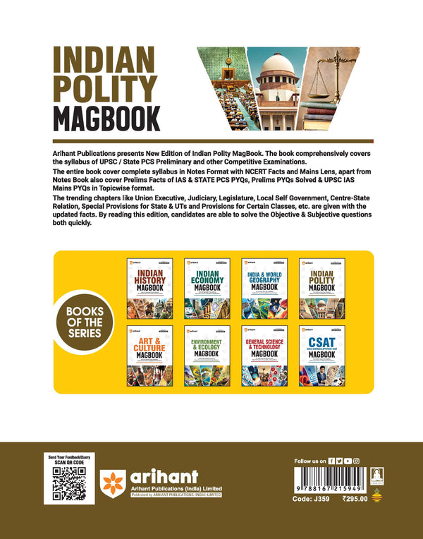 Indian Polity Magbook | Completely Revised 4th Edition| For UPSC IAS Civil Services Prelims & Mains, State PCS & Other Competitive Examinations | English Medium