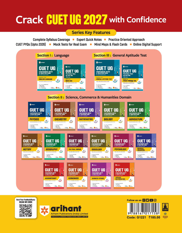 CUET UG 2027 Accountancy | Chapterwise Notes & Question Bank | 1000+ MCQs, 5 Final Drills & CUET 2026 Solved Paper | Mindmaps & Flash Cards | Free Online Mock Test