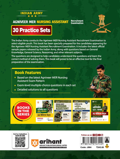 Indian Army Agniveer MER Nursing Assistant Exam | 30 Practice Sets Based on Latest Exam Pattern & Syllabus | Official Sample Papers, OMR-Based Answer Sheets, Detailed Solutions & Exam-Level Questions