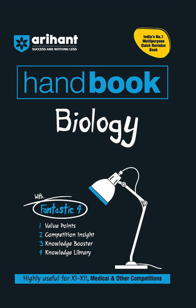 Biology handbook class 11 12 for NEET book cover