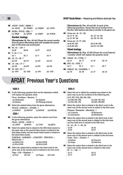 AFCAT 2026 | Study Notes | Complete Theory, 2500+ Prctice MCQs | AFCAT Solve Papers (2025–2020) & 2 Mock Tests | For Flying, Technical & Non-Technical Branches