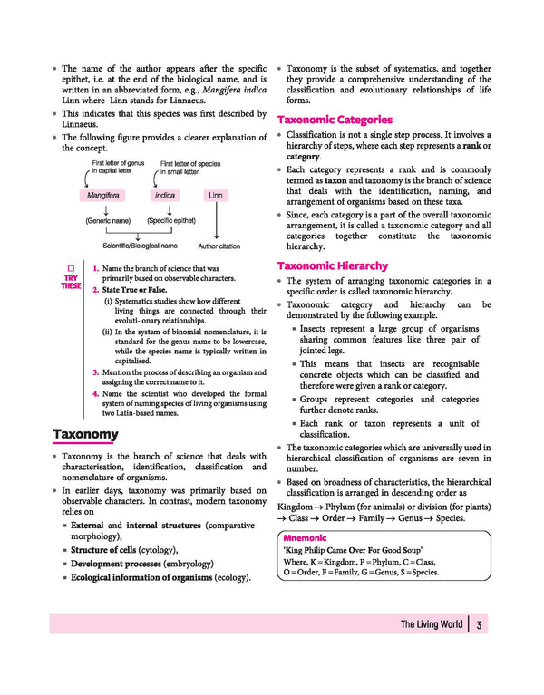 All in One Biology Class 11 CBSE 2026-27 Table of Contents
