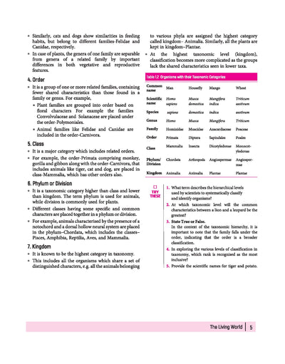 All in One Biology Class 11 CBSE 2026-27 Table of Contents