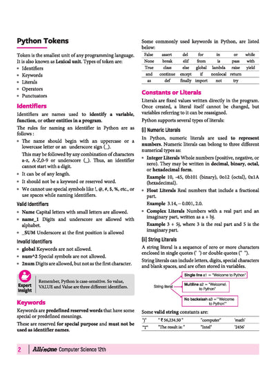 cbse class 12 computer science syllabus 2026-27 Images... All in One Computer Science Class 12 CBSE 2026-27 Table of Contents