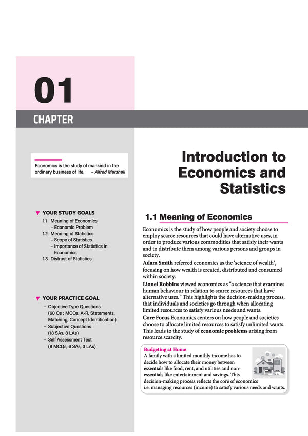 All in One Economics Class 11 for CBSE Exam 2026-27 | NCERT Based Complete Theory, Practice Exercises, CBQs, A-R, Sample Papers & Mind Maps | Revised Edition as per Latest Syllabus