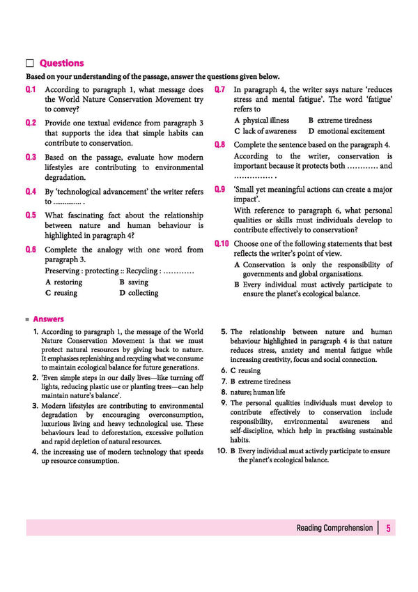 All in One English Core Class 12 CBSE 2026-27 Table of Contents