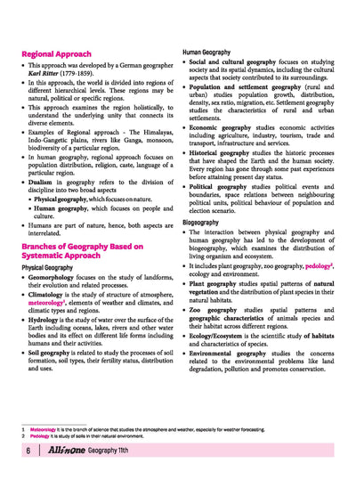 All in One Geography Class 11 CBSE 2026-27 Table of Contents
