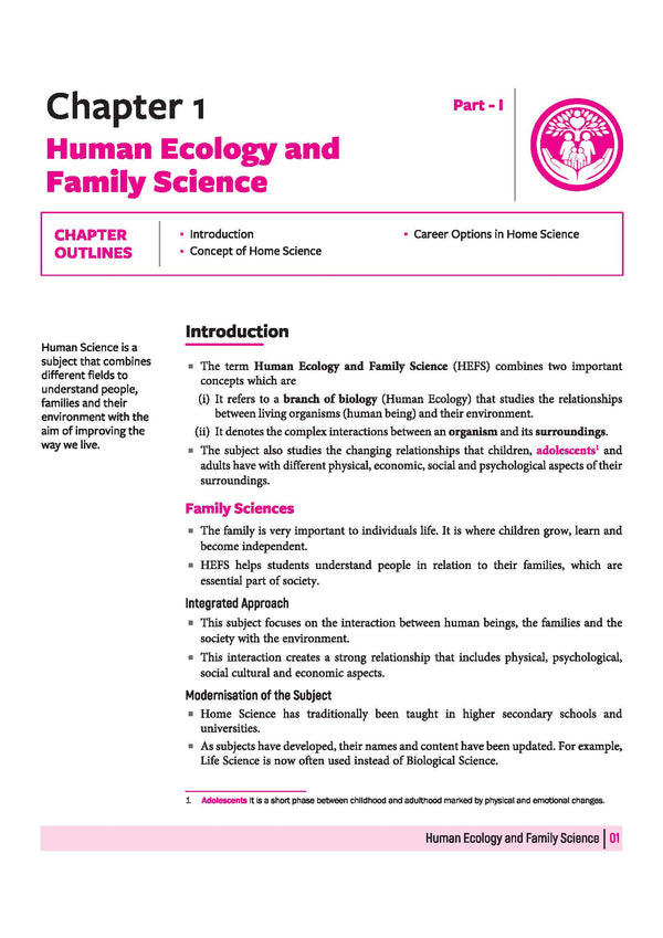 All in One Home Science Class 11 CBSE 2026-27 Table of Contents