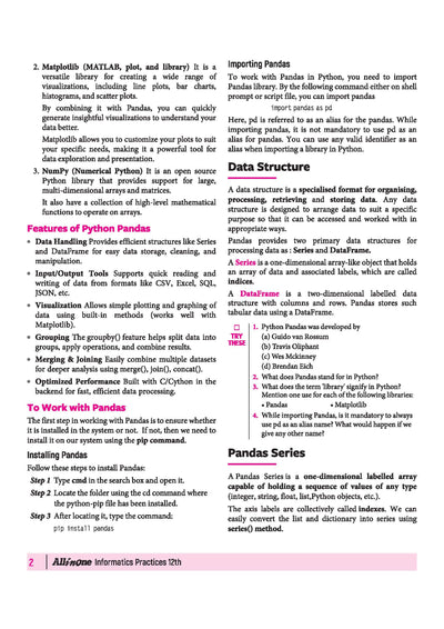 All in One Informatics Practices Class 12 for CBSE Exam 2026-27 | NCERT Based Complete Theory, Practice Exercises, CBQs, A-R, Sample Papers & Mind Maps | Revised Edition as per Latest Syllabus