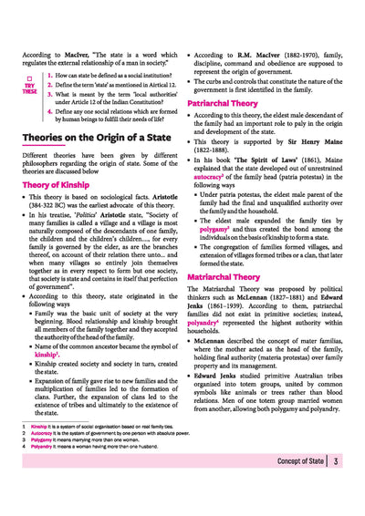 All in One Legal Studies Class 11 Table of Contents