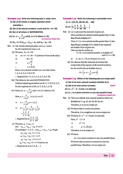 All in One Mathematics Class 11 Table of Contents