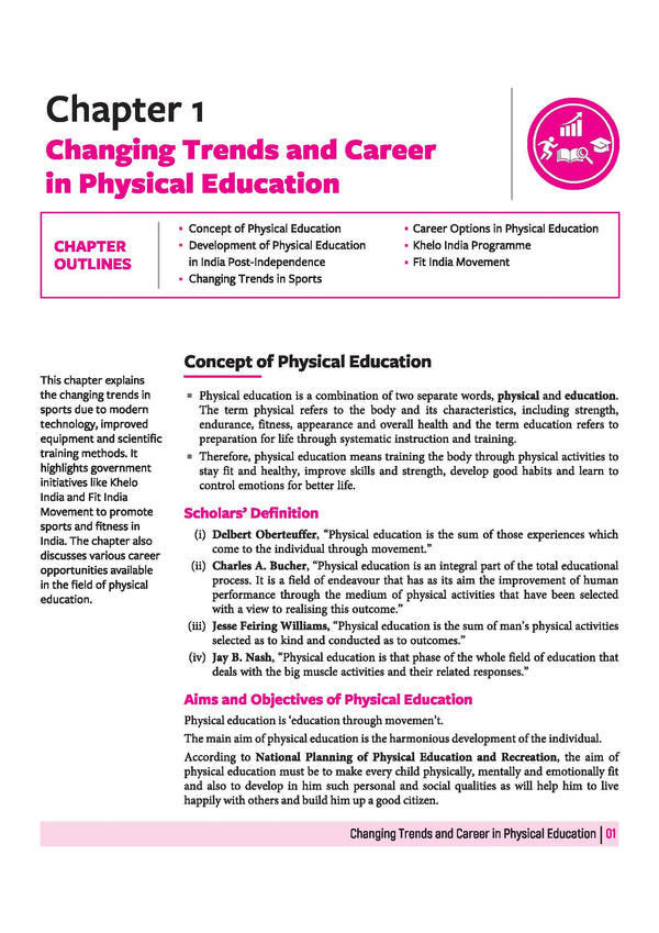 All in One Physical Education Class 11 CBSE 2026-27 Table of Contents