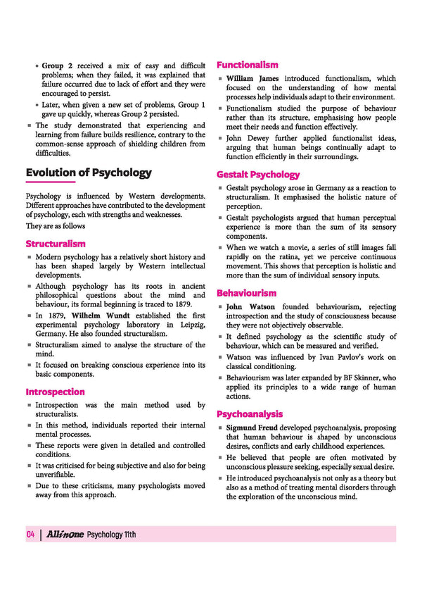 All in One Psychology Class 11 for CBSE Exam 2026-27 | NCERT Based Complete Theory, Practice Exercises, CBQs, A-R, Sample Papers & Mind Maps | Revised Edition as per Latest Syllabus