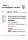 All in One Sociology Class 11 Table of Contents