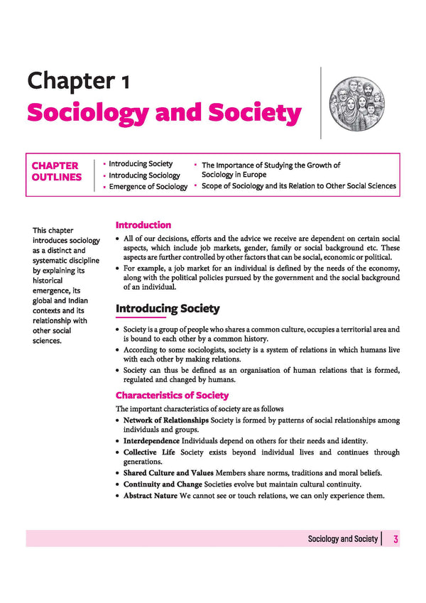All in One Sociology Class 11 Table of Contents