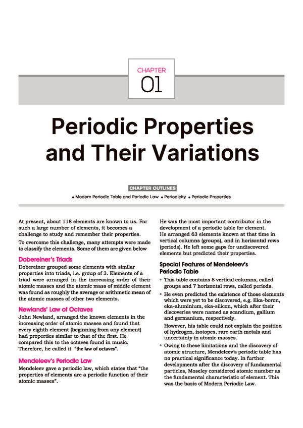 ICSE Class 10 Chemistry All in One book table of contents